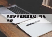 开云体育APP下载-桑普多利亚挺进亚冠，曙光初现的简单介绍